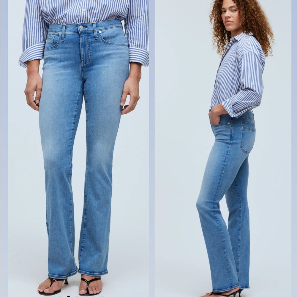 Madewell Curvy Kick Out Full Length Jeans Medium Wash